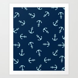 Anchors Art Print | Element, Navy, Icon, Anchor, Graphicdesign, Travel, Object, Vintage, Symbol, Graphic 