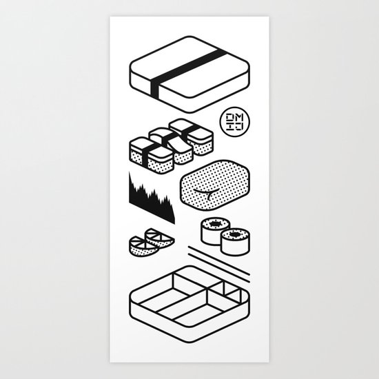 Bento Box Art Print