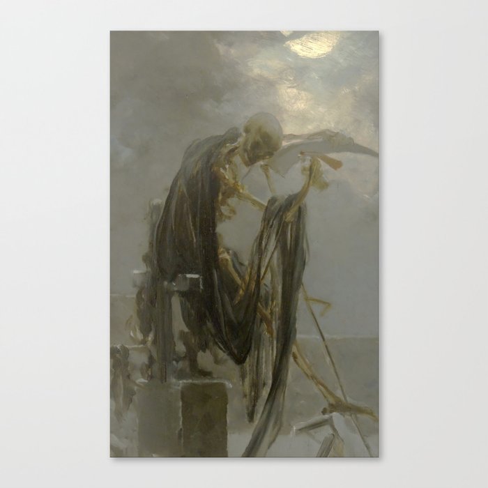 Maxmilián Pirner - Death Canvas Print