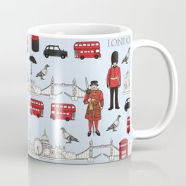 London Skyline and Icons Coffee Mug