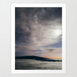 The Stars over Mauna Loa Art Print