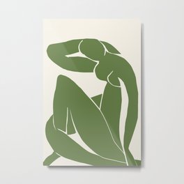 Green Blue Nude by Henri Matisse Metal Print | Bluenude, Nude, Beauty, White, Nudity, Minimalistic, Naked, Woman, Antique, Old 