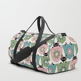 Cat Pocket Peek-a-Boo ©studioxtine Duffle Bag