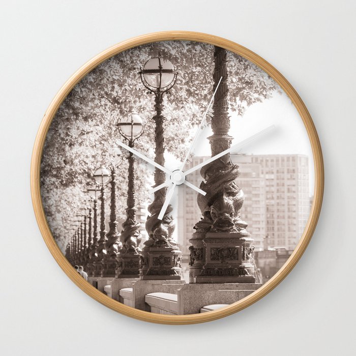 Leafy Promenade Wall Clock