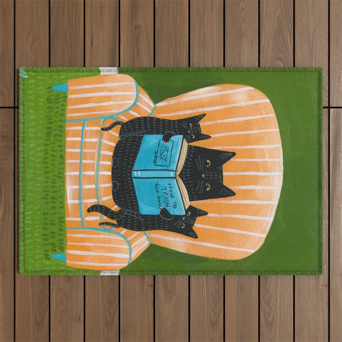 World Book Day Cats Outdoor Rug