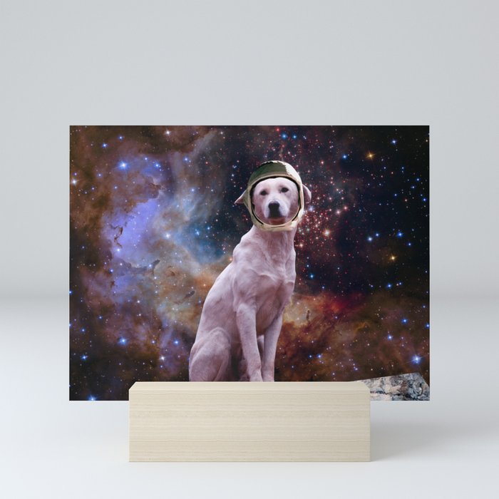 Space Labrador Mini Art Print