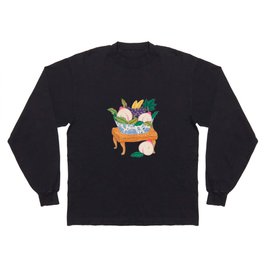 Minhwa: Fruits on the Paw Table A Type Long Sleeve T-shirt