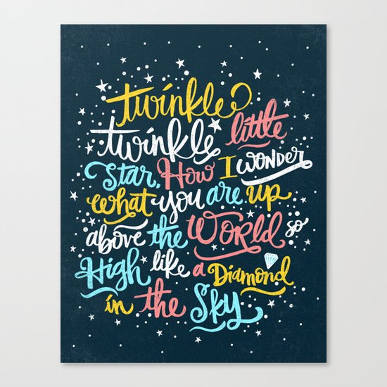 twinkle twinkle twinkle twinkle Canvas Print