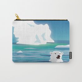 Polar Bear Carry-All Pouch | Snow, Arctic Wildlife, White Bear, Ursus Maritimus, Ice, Iceberg, Ice Bath, Polar Bears, Polar Ice, Freezing 