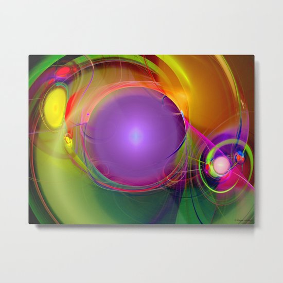 Gravitational Attraction Metal Print