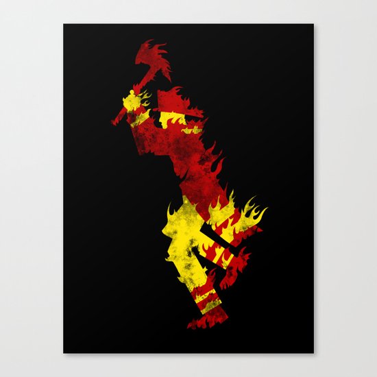 literal fireman Canvas Print