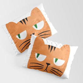 Orange cat with attitude Pillow Sham
