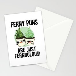 Ferny Puns Are Fernbulous Funny Plant Pun Stationery Card