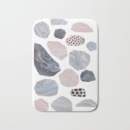 Marble stones Bath Mat