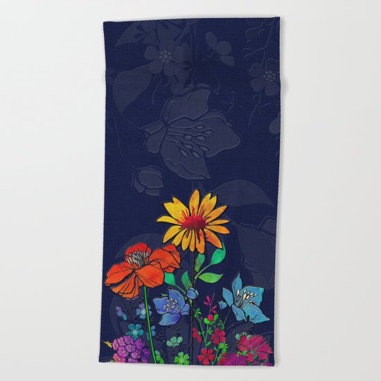 Flower Tales 6 Beach Towel