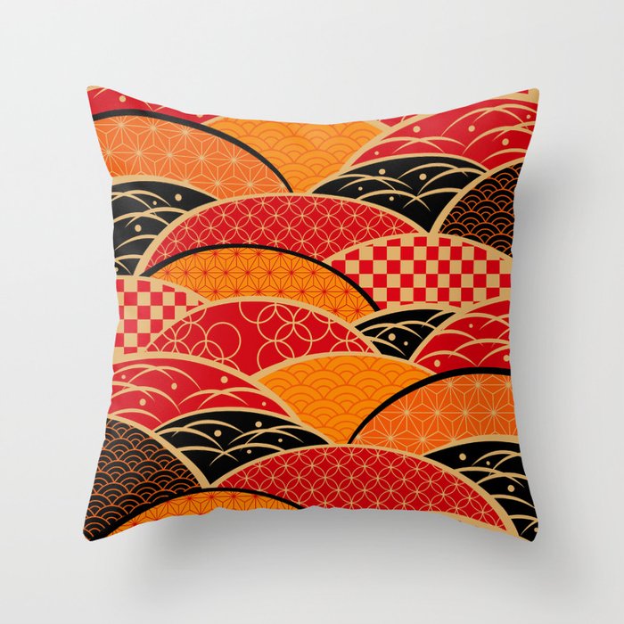 JAPAN Throw Pillow by rie_lalala Society6