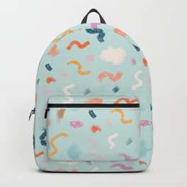 Abtract Colorful Brush Pattern Backpack