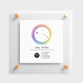 Aries Zodiac | Color Wheel Floating Acrylic Print