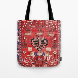 Antique Animal & Bird Persian Rug Print Tote Bag
