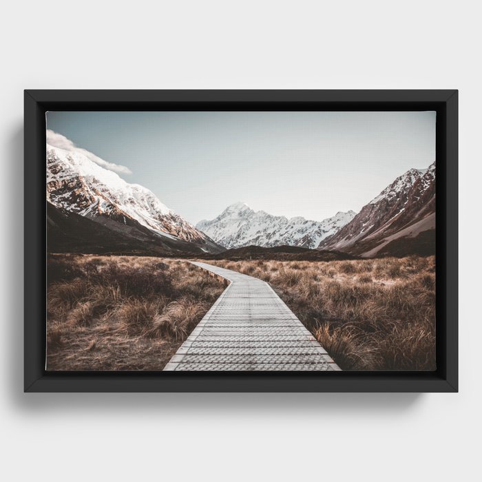 Aoraki Mount Cook National Park Framed Canvas