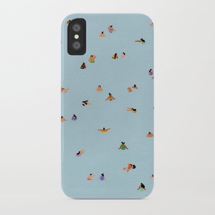 dusty blue ii iphone case