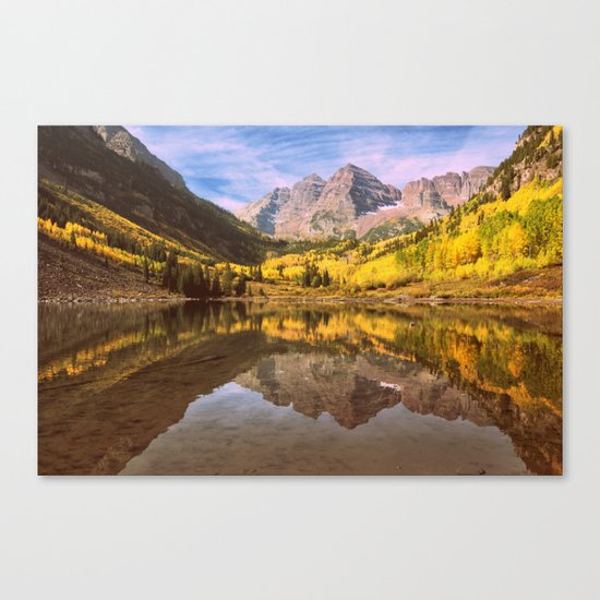 mountains. Mirror Lake Canvas Print