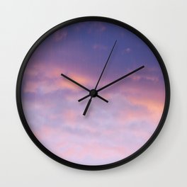 Sunset clouds Wall Clock