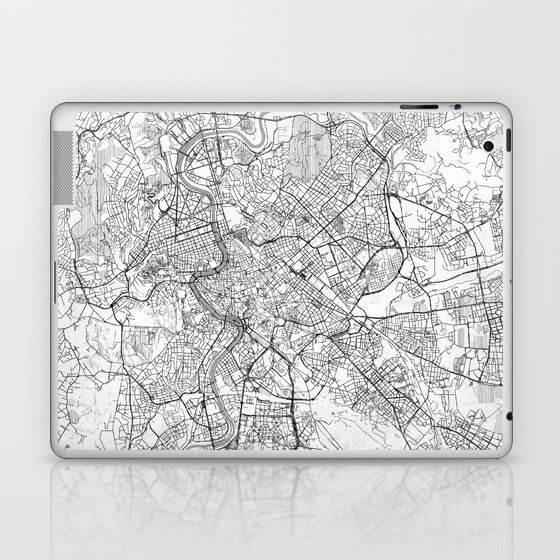 Rome Map Line Laptop & iPad Skin