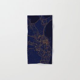 Odessa, Ukraine Map  - City At Night Hand & Bath Towel