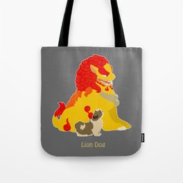 Shih Tzu Foo Dog Tote Bag