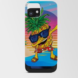 Summer Dabbing Pineapple iPhone Card Case