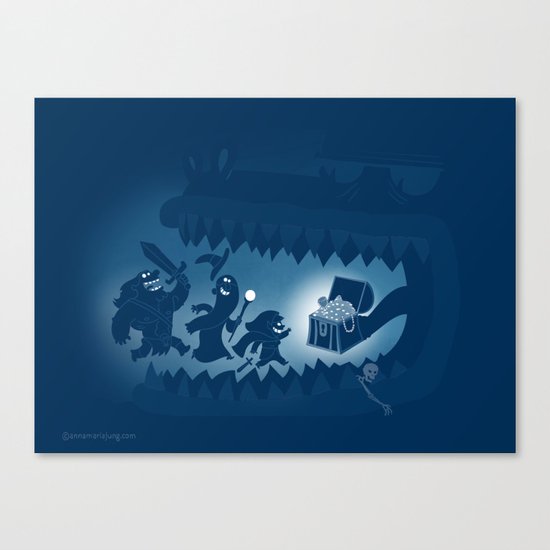 This treasure has teeth Canvas Print