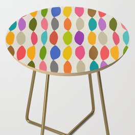 Modern Colorful Print Side Table