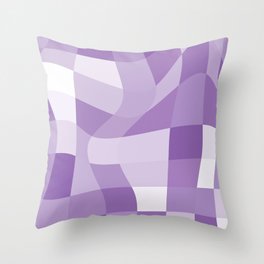 Purple illusion Throw Pillow
