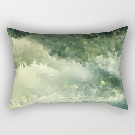 The green background .Storm . Rectangular Pillow