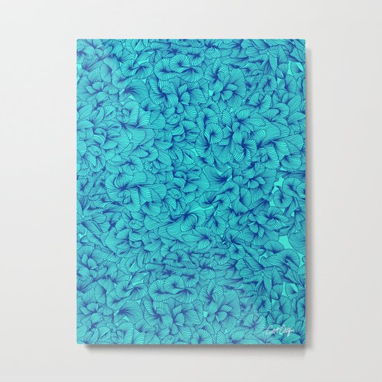 Blue Inklings Metal Print