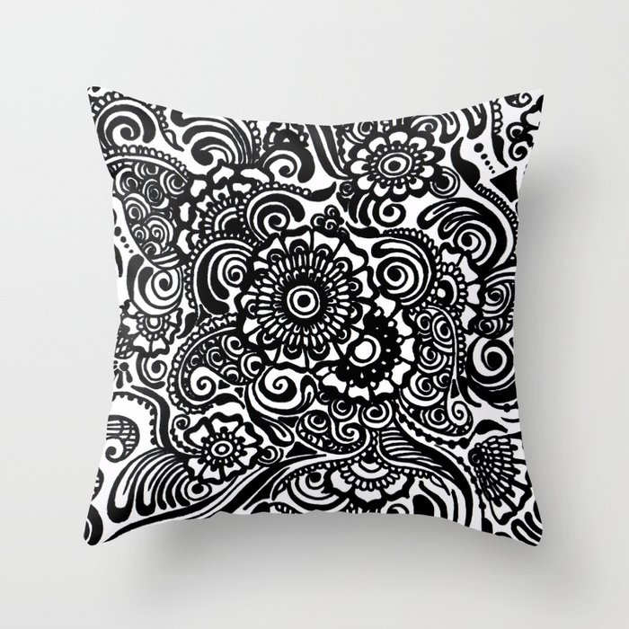 Crafted Doodle Throw Pillow