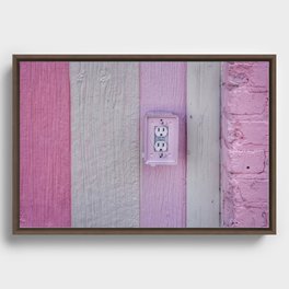 Shades of Pink Framed Canvas