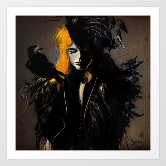 Crow Art Print