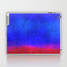 Rich Blue and Red Laptop Skin