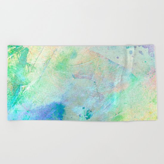 Pastel Color Splash 06 Beach Towel