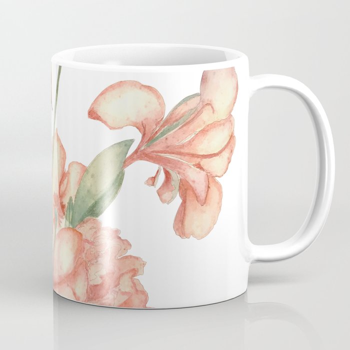 Watercolor pink bouquet arrangment Coffee Mug