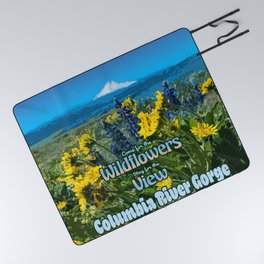 Wildflowers of Columbia River Gorge Poster Picnic Blanket