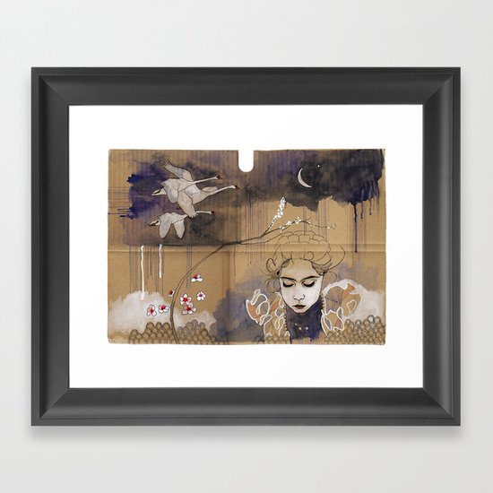 göç (migration) Framed Art Print