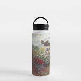 Claude Monet - The Artist's Garden in Argenteuil, A Corner of the Garden with Dahlias Water Bottle