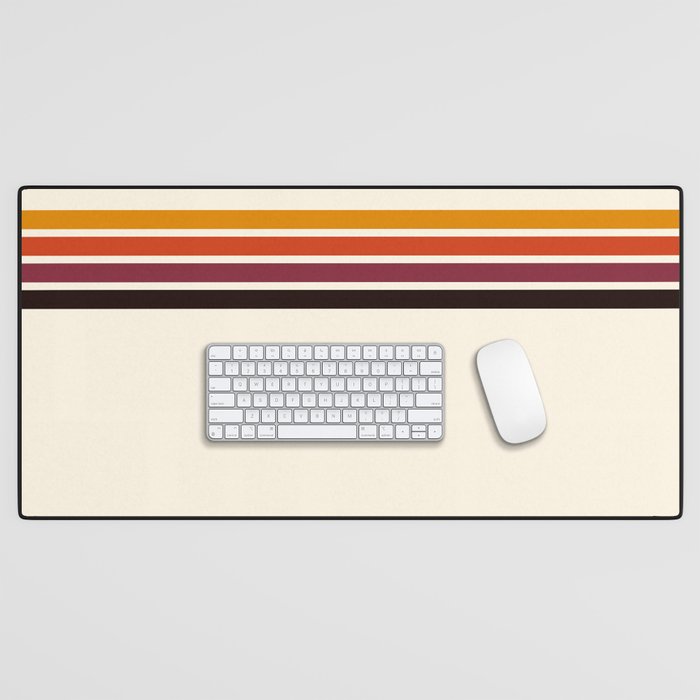 Masatoshi - Classic Retro Stripes Desk Mat