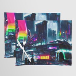 Postcards from the Future - Neon City Placemat