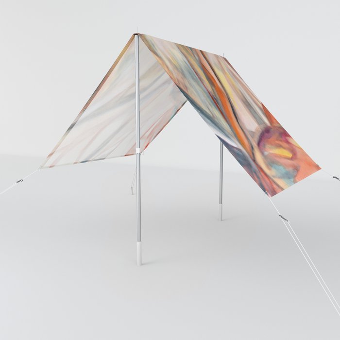 Botanical | Orange and Neutrals Sun Shade