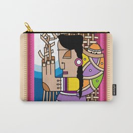 Artesana Carry-All Pouch | Mujer, Color, Ilustracion, Tejido, Cultura, Vector, Artesana, Vestido, Tradicion, Moda 