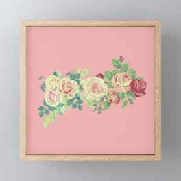 retro-floral  Framed Mini Art Print